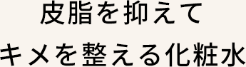 肌ストレスを防ぎ、キメを整える化粧水